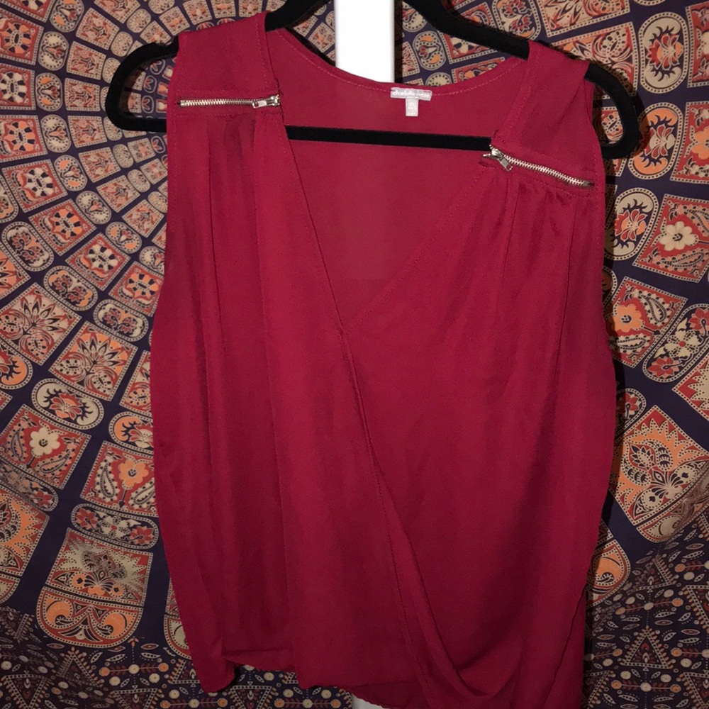 Maroon tank top